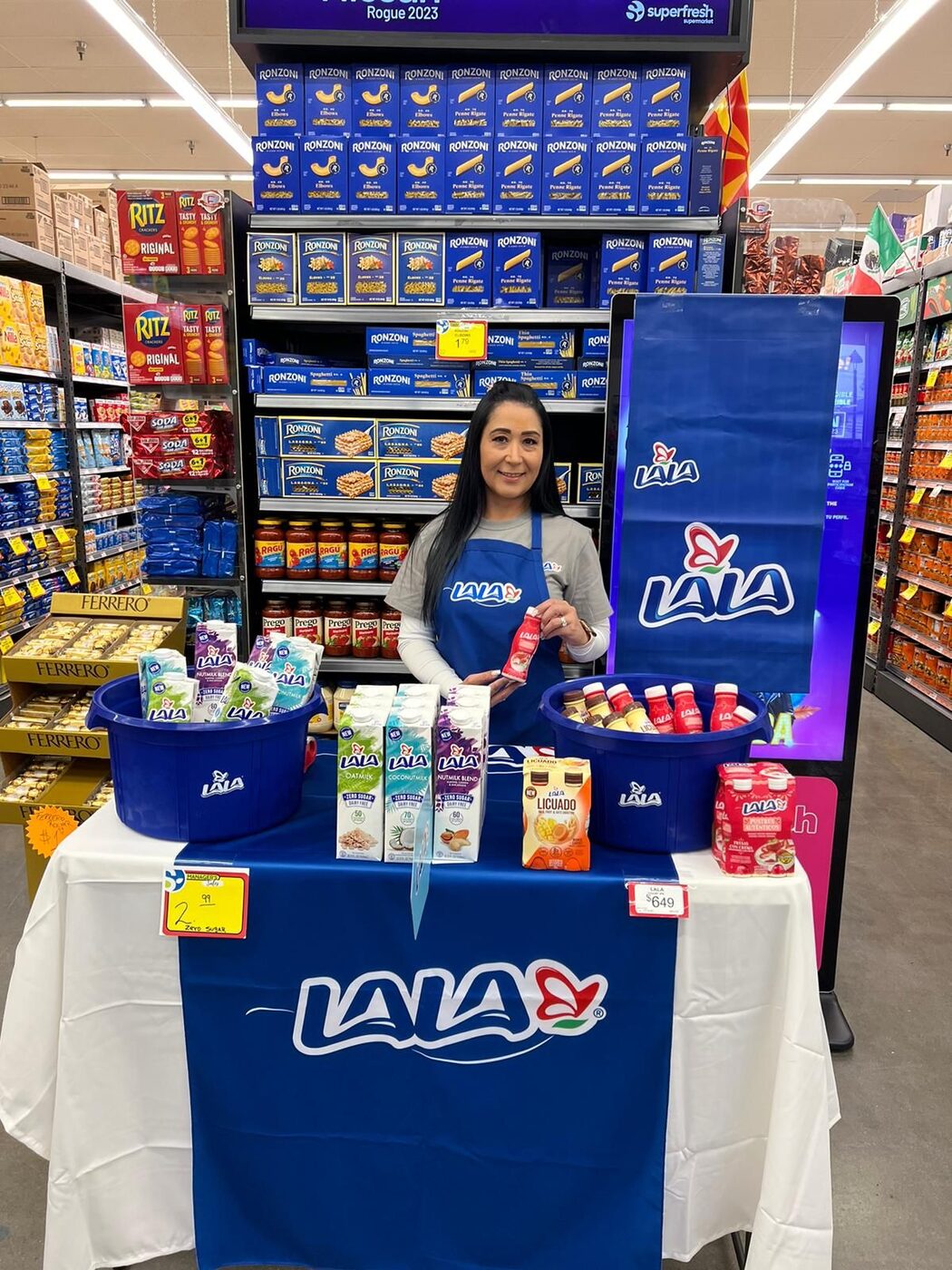 Clip brand ambassador running an in-store sampling activation